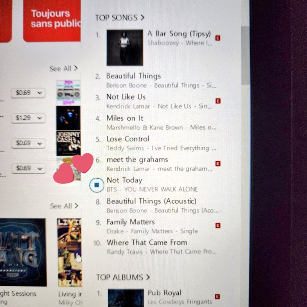 #NotToday at no.7 on 🍁🍎🎵