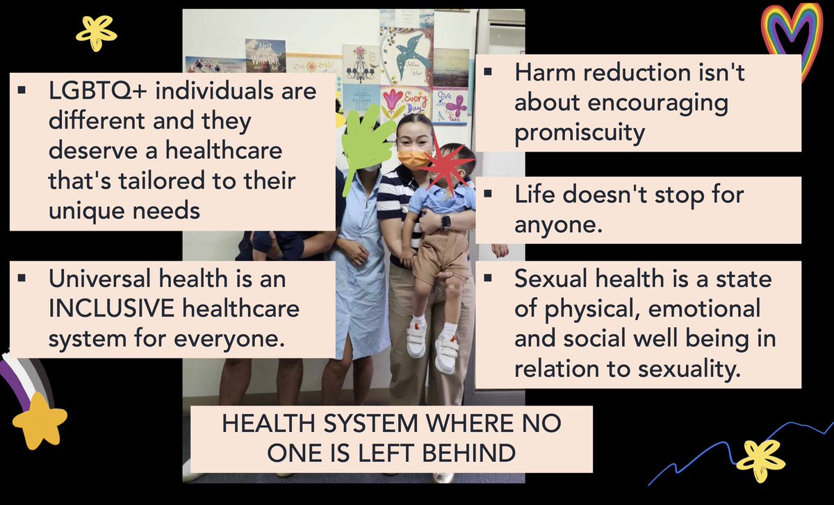 AnGabrielChan's tweet image. LGBTQ+ deserves a healthcare that’s tailored to their needs. 

Universal health is not only about access, it is also about creating a safe and welcoming environment. 

Harm reduction is about empowering people to make INFORMED decisions. 
#PCP2024 #IMINCLUSIVE