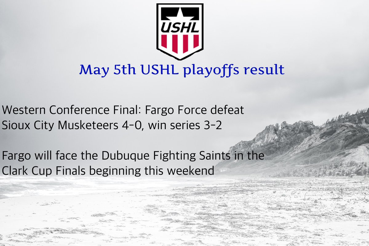 The #ClarkCup matchup has been decided! #USHL #juniorhockey #hockeylife #HockeyTwitter