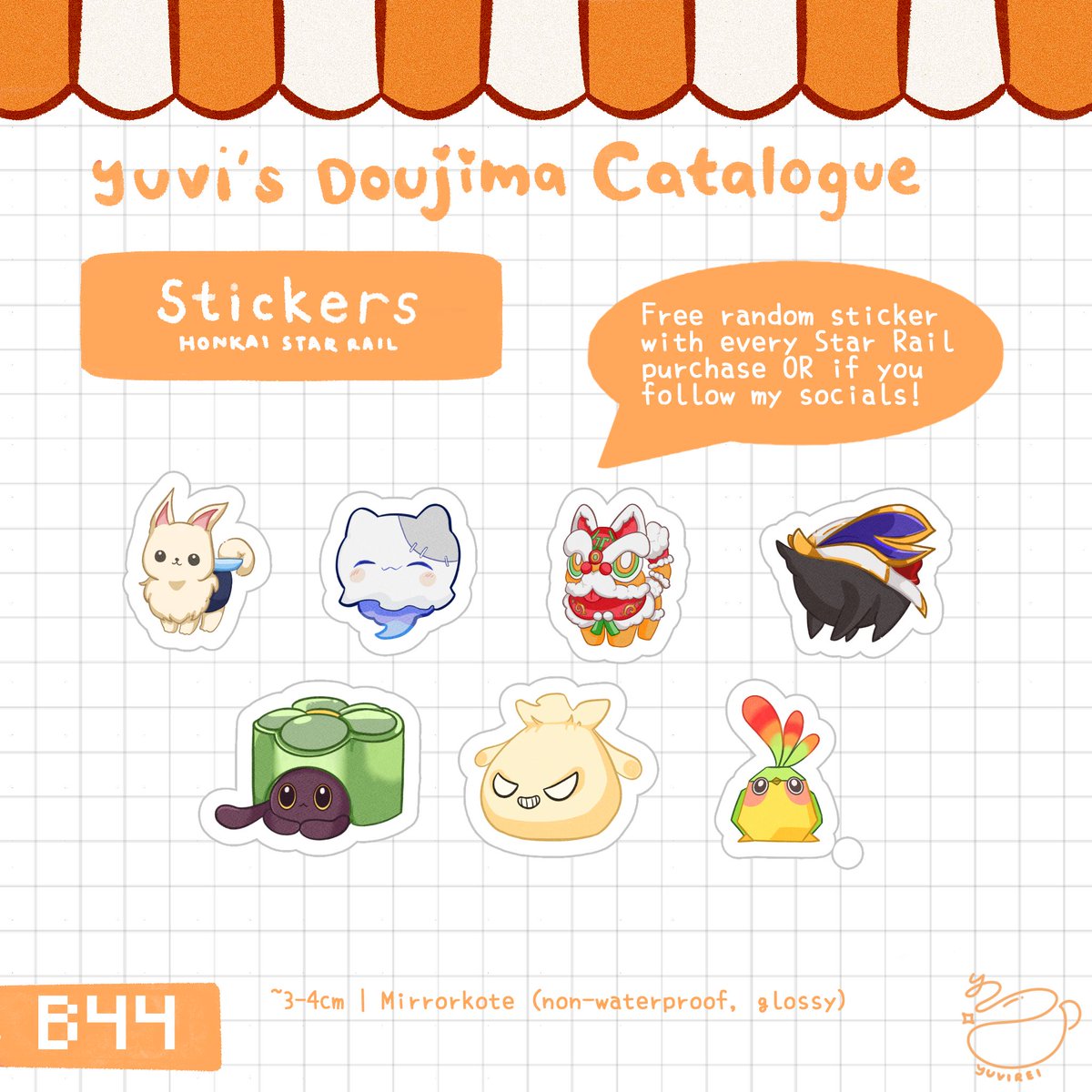 [RTs appreciated🩷] Yuvi's Doujima / Doujin Market Catalogue 2024 (updated with pricing!) Free HSR sticker with every HSR purchase OR if you follow me! 💕 📍 B-44 dewa art club PO ends on 9 May on 🔗 ✨ #doujima2024 #doujima