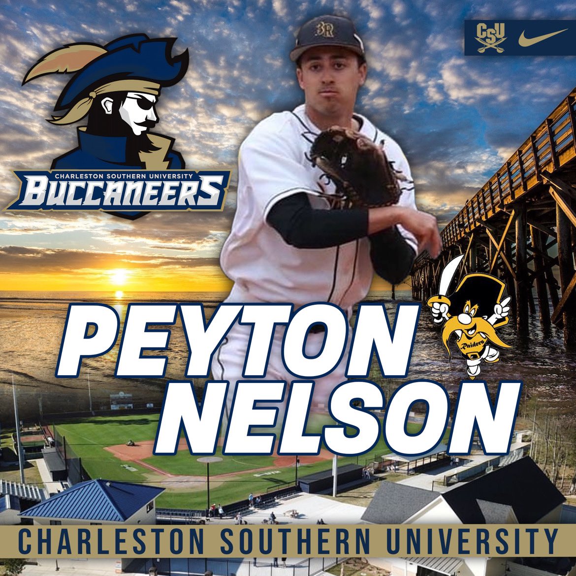 Excited to announce my commitment to Charleston Southern University! #gobucs
