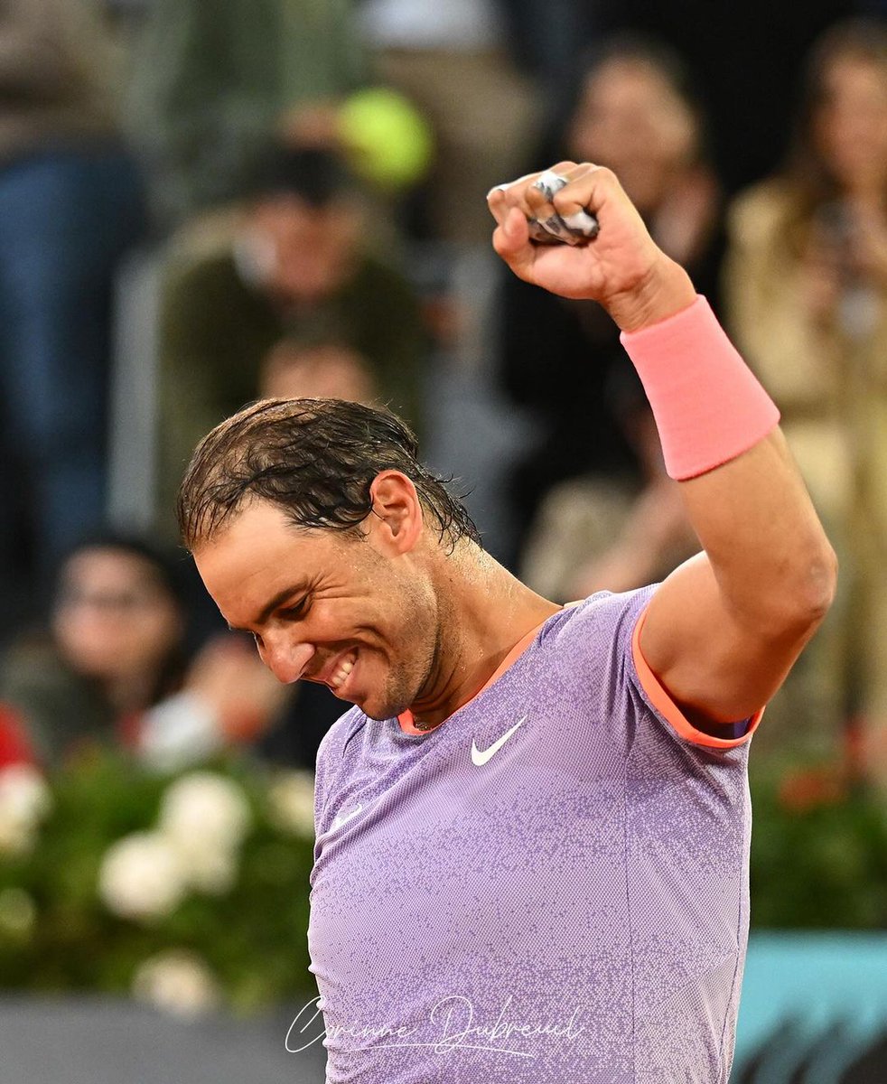 @MutuaMadridOpen @RafaelNadal 👏🥰🙌  TX Rafa!