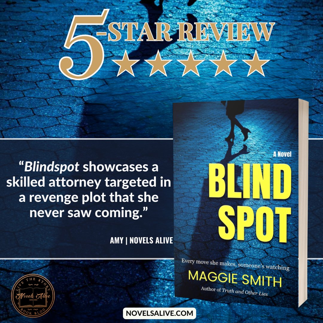 5-STAR REVIEW🌟🌟🌟🌟🌟: BLINDSPOT by Maggie Smith @partnersincr1me 

👉BLINDSPOT showcases a skilled attorney targeted in a revenge plot that she never saw coming. bit.ly/3UJAth4 #bookreview #legalthriller #thriller #suspense #books #book #reading #booklover #bookworm