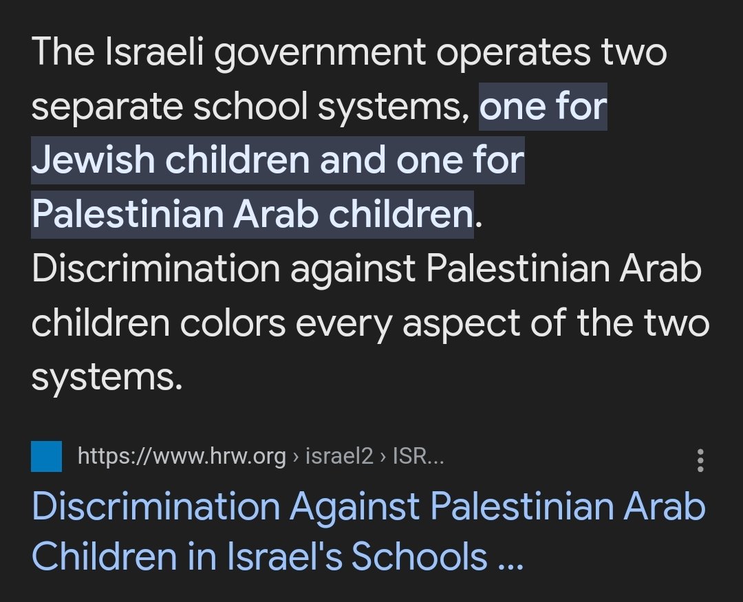 Nobody ever talks about the Israeli school segregation, I was told today.  I said, we've talked about it. Who is listening?