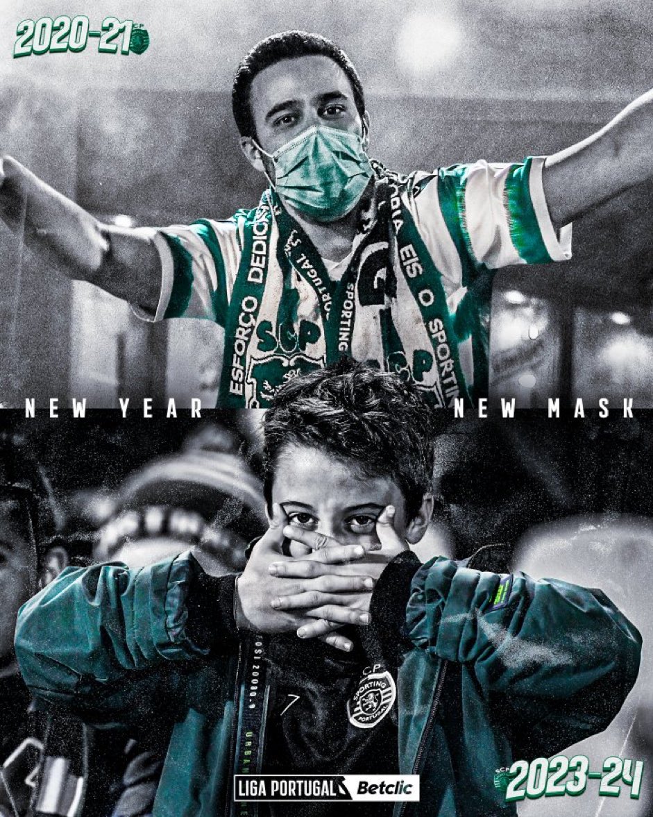 It has been three years since Sporting lifted the Portuguese league title, ending a drought that had lasted 19 years.

They’re champions once again, and this time, Sportinguistas are celebrating with a different mask on.