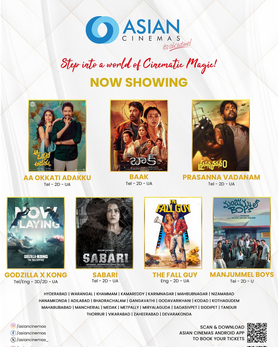 Step into a world of cinematic magic at Asian Cinemas! 

#NowShowing #AsianCinemas