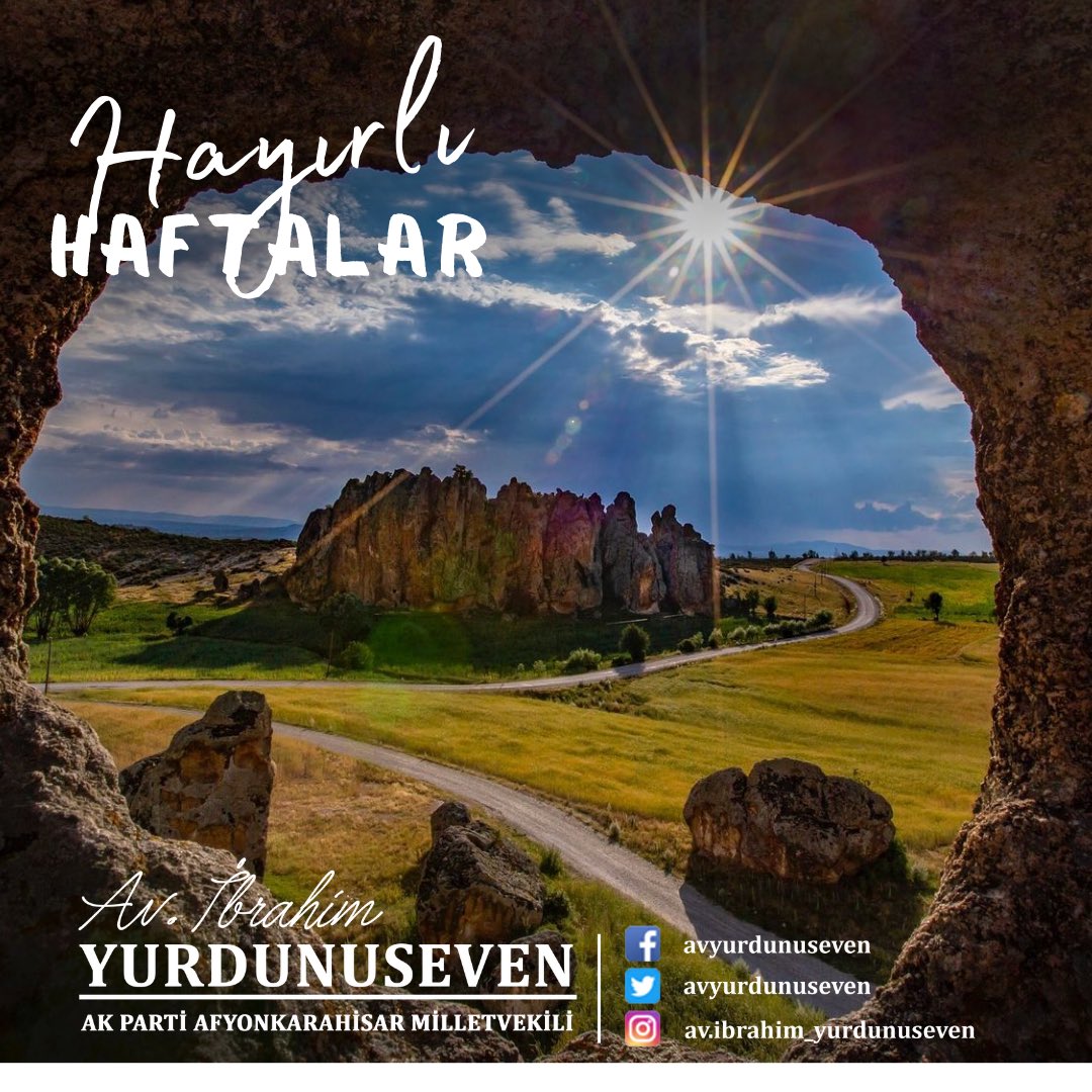 Yeni güne yeni, haftaya bismillah. Yeni haftanın tüm hemşerilerimize sağlık huzur ve bereket getirmesini diliyorum. #HayırlıHaftalar #Afyonkarahisar