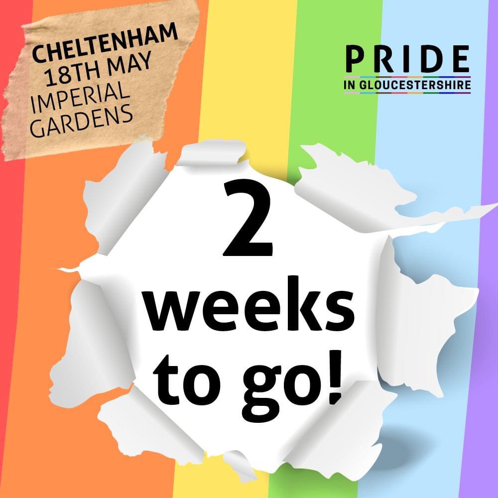 #Gloucestershire get your diary 🌈 Saturday 18th May #Cheltenham Let’s get this party started 🌈