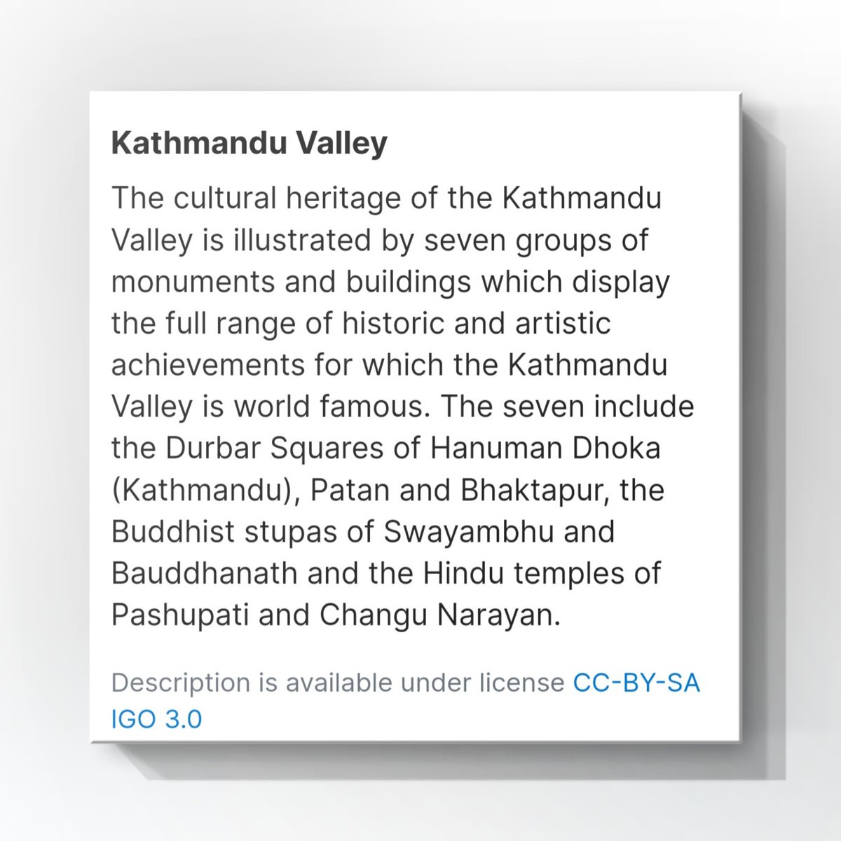 🇳🇵 The #BIMSTEC member States are home to many UNESCO World Heritage sites. The Kathmandu Valley in #Nepal 🇳🇵consists of seven groups of monuments and buildings displaying a range of historic and artistic achievements that make the Kathmandu Valley famous around the 🌏