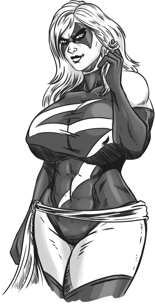 BothropsAsper1's tweet photo. Some good ol' school Carol. 
Yeah, rack size on purpose for shits and giggles. I usually draw her smaller. https://t.co/WC91DsdMCB