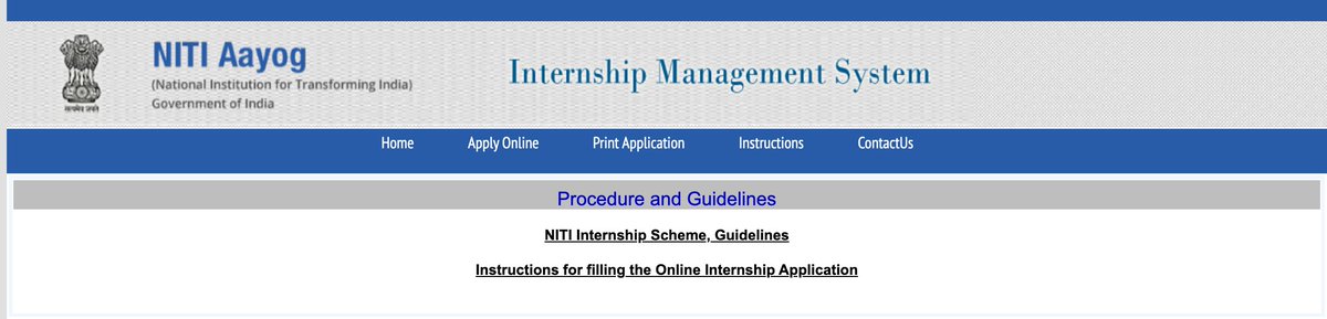 Internship opportunity at NITI Aayog Deadline: 10 May 2024 Duration: 6 weeks to 6 months. Details: workforindia.niti.gov.in/intern/Interns…
