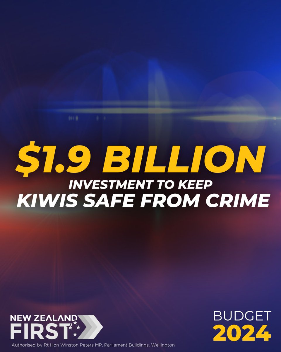 📢 BREAKING: We’re investing $1.9 Billion to keep Kiwis safe from crime. ➡️More frontline Corrections officers ➡️More support to reduce reoffending ➡️More prison capacity