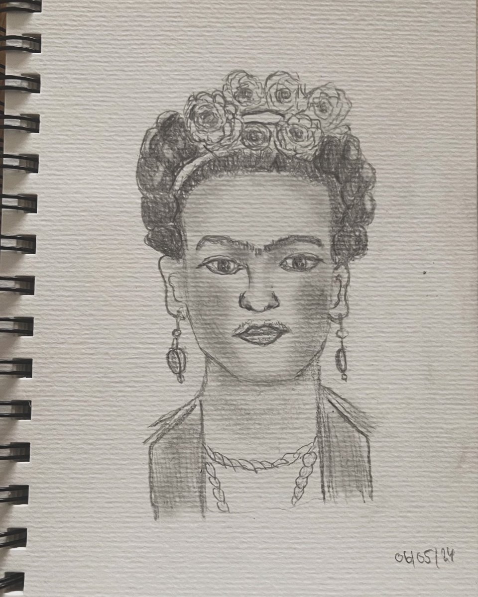 #fridakahlo #sketchoftheday #drawing #painting #pencil #canson