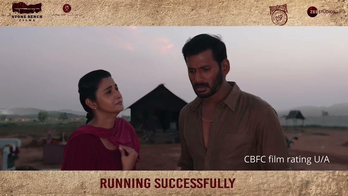 #Rathnam - Sneak Peek Out Now. The Actor Vishal- Director Hari film is running successfully in theatres near you! ▶️ youtu.be/BfuQaRo-j-8?si… A DSP musical. #ActorVishal #Rathnam