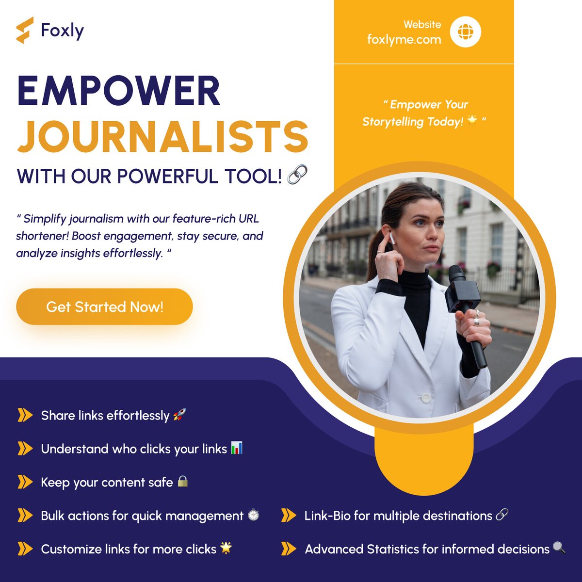 🔗✨ Simplify journalism with our powerful URL shortener! Share, track, and protect your links effortlessly. Boost engagement, stay secure, and make informed decisions with ease. 📊🔒

#EmpowerJournalists #LinkManagement #DataDriven #cr7