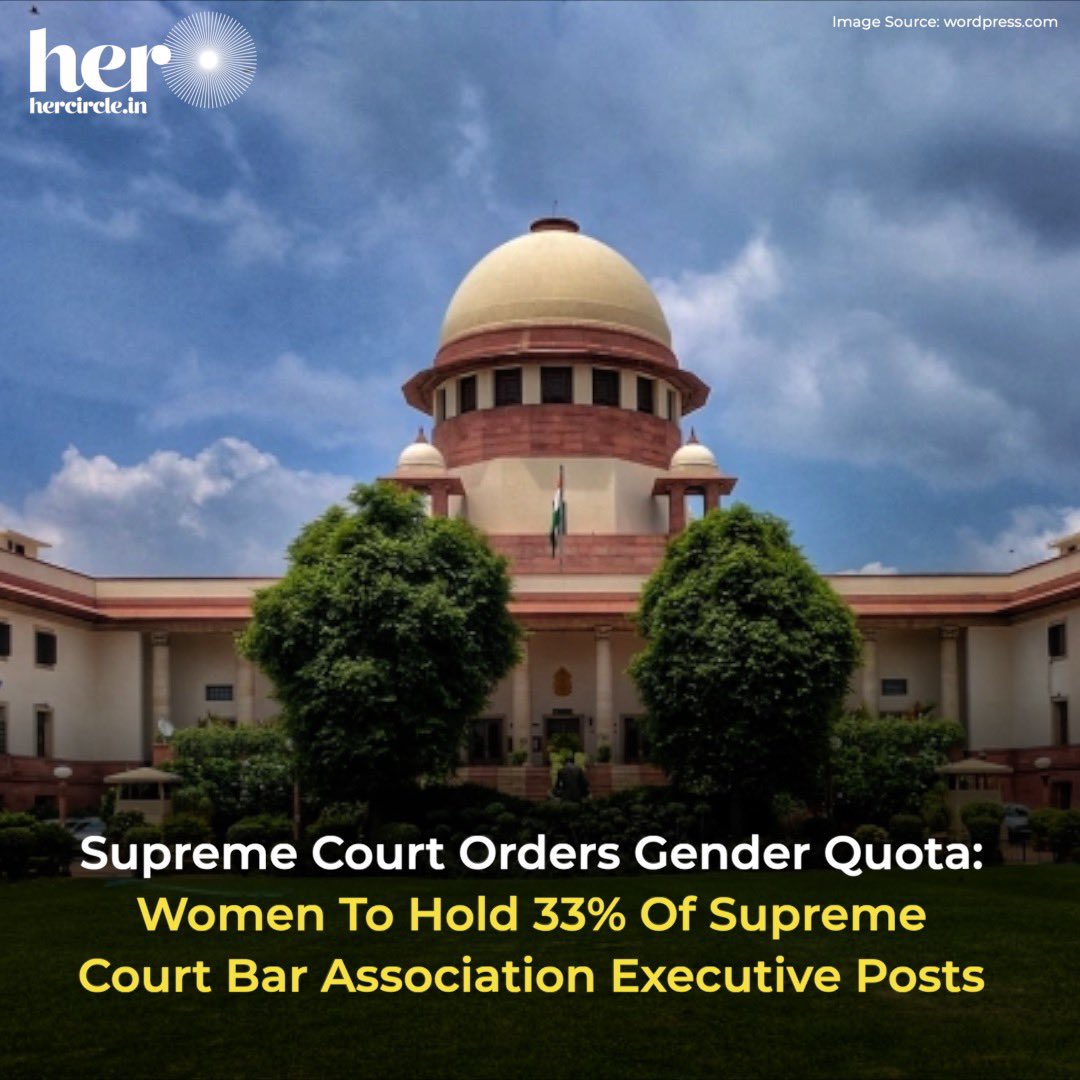 The Supreme Court recently reserved one-third of the seats in the executive committee of the Supreme Court Bar Association (SCBA) for women.

#HerCircle #HerCircleHasNoLimit #TrendingNews #NewsOfTheDay #NewsUpdate #LatestNews #SupremeCourt #SupremeCourtOfIndia #SCBA #Reservation