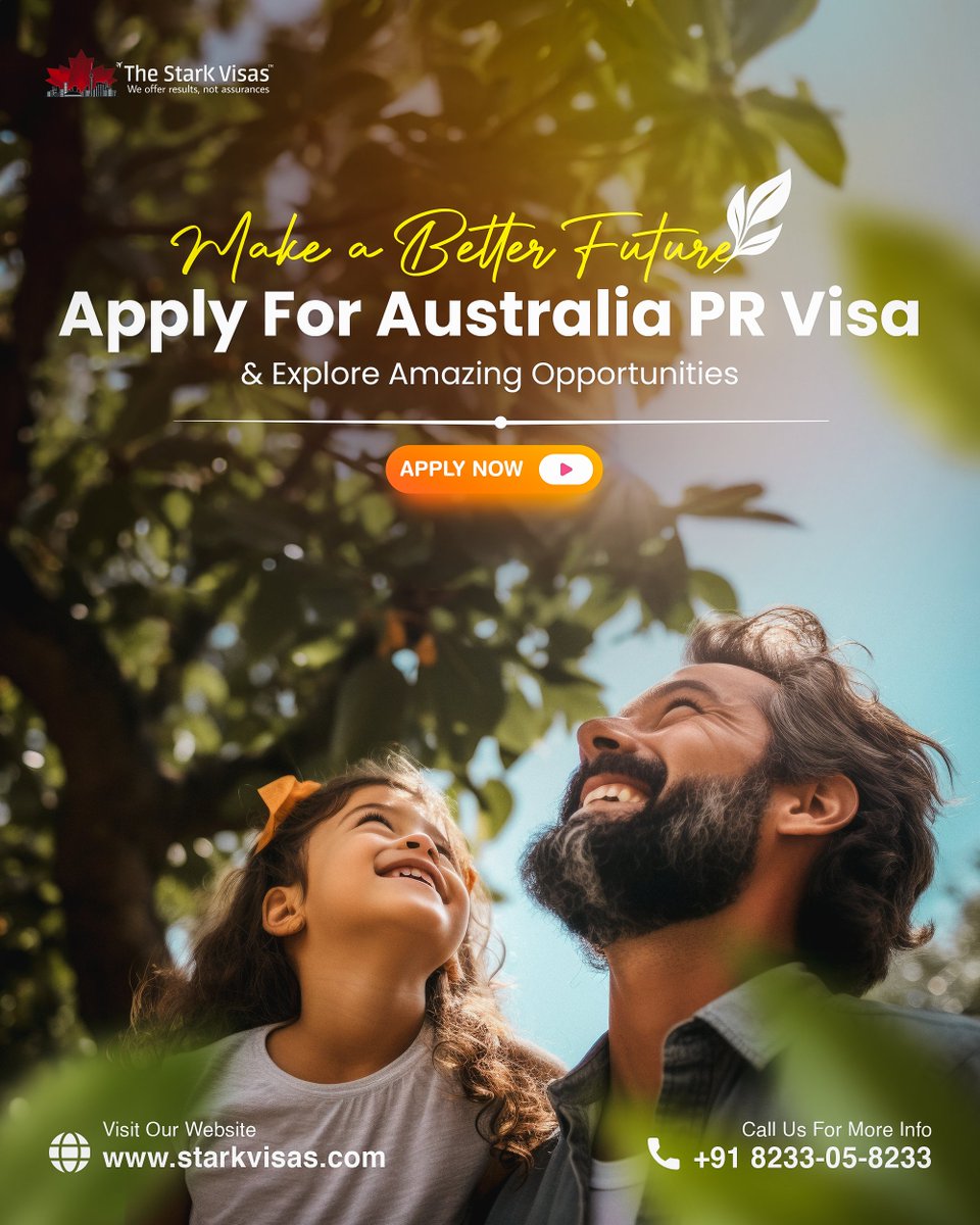 Don't just dream it, achieve it!

Apply for 𝗔𝘂𝘀𝘁𝗿𝗮𝗹𝗶𝗮𝗻 𝗣𝗥 and explore the amazing opportunities.

#australia #AustraliaPRVisa #australiapr #australiasettle #immigration #immigrateabroad #visaexperts #visa #starkvisas #thestarkvisas