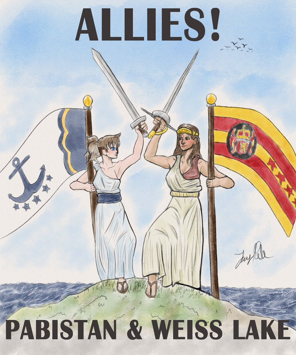 Pabistan and The Weiss Lake Republic are officially drafting up an alliance!

#micronations #pabistan