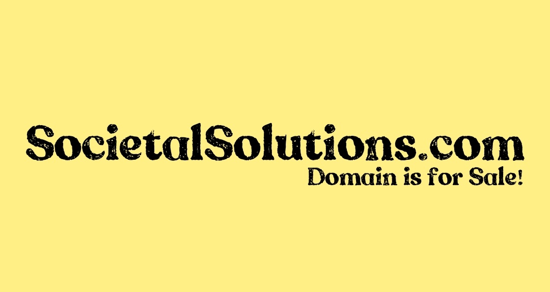 Domain is for sale! SocietalSolutions.com DAN; dan.com/buy-domain/soc…

#Domains #domain #domainforsale #domainname #DomainNameForSale #society