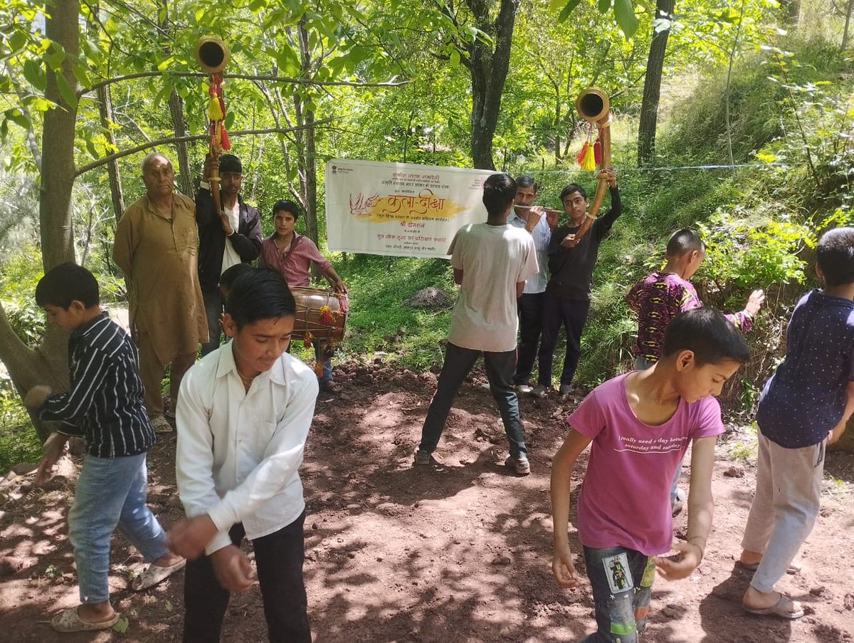 Training Classes on KUD FOLK DANCE OF JAMMU & KASHMIR under the guidance of Shri Khemraj, Akademi Awardee started on 1st May 2024, in Udhampur District of Jammu & Kashmir, under KALA - DEEKSHA series of the Sangeet Natak Akademi, New Delhi. #dance #artist #folk #kaladeeksha
