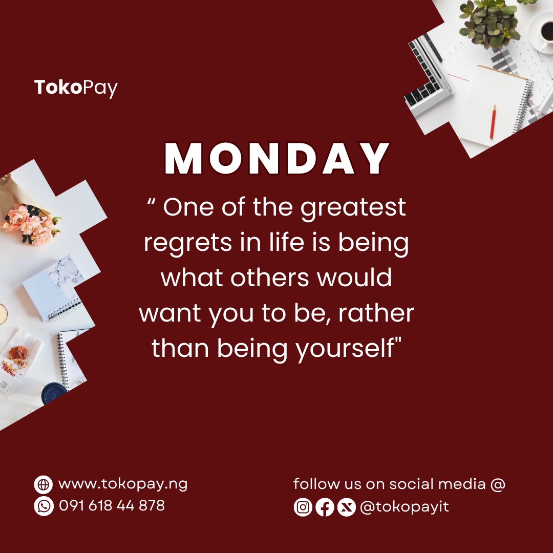 Every day is a fresh start to achieve your goals and make a difference in the world. Let's make this week count!
 #MondayMotivation #digitalart #KickstartMonday #StartStrong #FreshBeginnings #StarWarsDay
#cheapdata Stay Connected with Tokopay wa.me/2349161844878?…