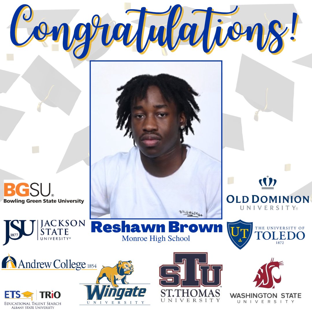🚨 Amazing Scholar Alert!! 🚨
Congratulations to our very own, Reshawn Brown, on being accepted into eight institutions! We can't wait to see which school you decide! 🎉🎓👏
#asuets #albanystateuniversity #educationaltalentsearch #georgiatrio #trioworks #graduationmatters