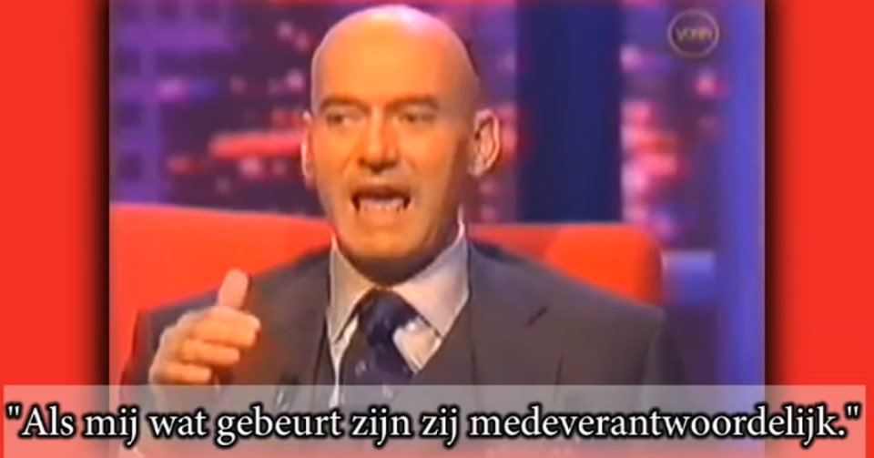 ‘Als mij wat gebeurt zijn zij medeverantwoordelijk’ 

Zo herdenken we Pim Fortuyn, 22 jaar na zijn overlijden. 

Geef een like en retweet als je aan Pim denkt.

🪦 06-05-2002