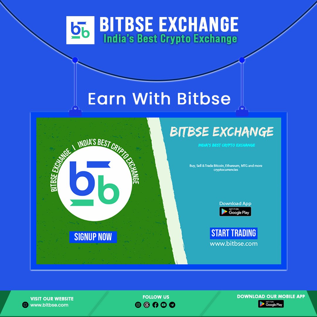bitbse's tweet photo. Earn With Bitbse Exchange📈💯✨🪙
.
#bitbseexchange #buycryptocurrencynow #holdcrypto #hodl #tradingcryptocurrency #cryptoexchangeindia #bestcryptoexchange #indiacrypto #bestcryptocurrency
.
Disclaimer: Nothing on this page is financial advice, please do your own research! https://t.co/wBZBXNkPeB