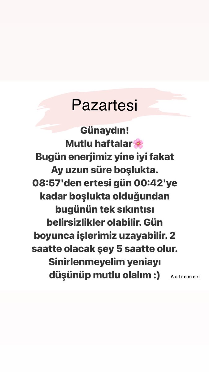 #pazartesi #astroloji #astromeri #gunaydin #mutluhaftalar #mericsuzer #6mayis