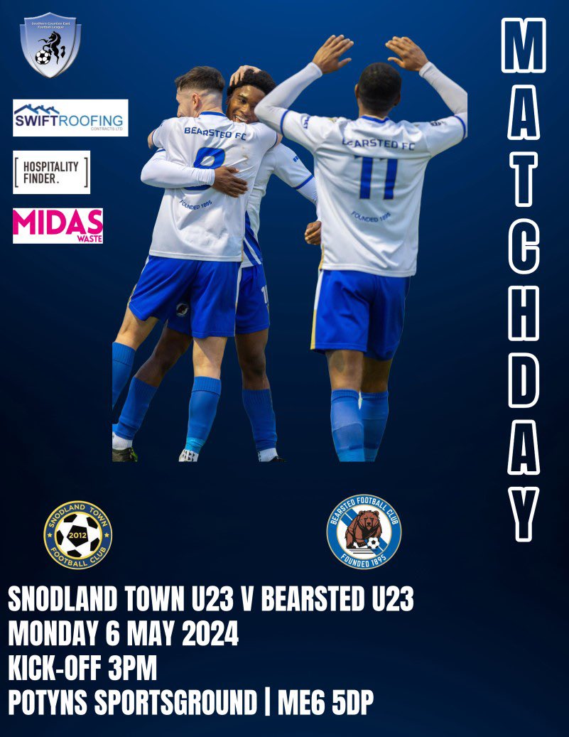 MATCHDAY!! Today our u23’s are away to @thetown_u23 #bearstedfc #bears #football #matchday @SCEFLeague @NonLeagueCrowd
