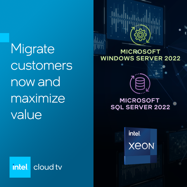 End of support for Microsoft Windows Server and SQL Server 2012 creates new revenue opportunities for your business. Learn insider tips to maximize value to customers during these transitions. #IntelCloudTV #WindowsServer #SQLServer #IAmIntel bit.ly/44r2NIt