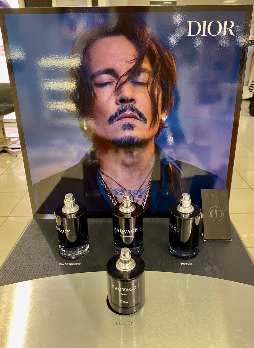 Whenever I’m at my local shopping mall I always have to walk past this particular beauty counter 
#JohnnyDepp 
#JohnnyDeppIsALegend 
#DiorSauvage 
#Diorbeauty #Elixir