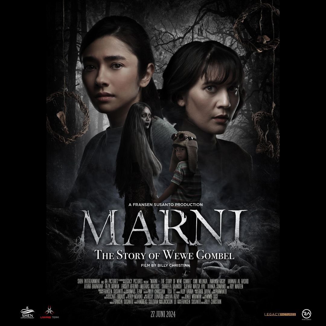 Billy Christian kembali dengan film terbarunya, #Marni: The Story of Wewe Gombel

Mengangkat salah satu makhluk mistis legendaris Indonesia, film dibintangi Hannah Al-Rashid, Ismi Melinda dan Amanda Rigby. 

 Tayang di bioskop mulai tanggal 27 Juni 2024