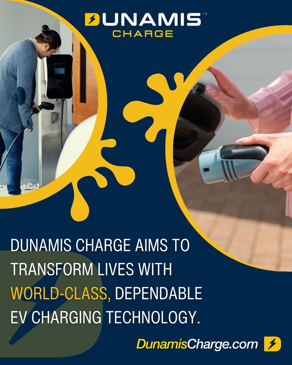 Dunamis Charge: Transforming lives with cutting-edge EV charging technology you can depend on! ⚡ Join us in our mission to revolutionize sustainable mobility and make a positive impact on the world. #LifeChangingTech #DunamisCharge 🌟🔋