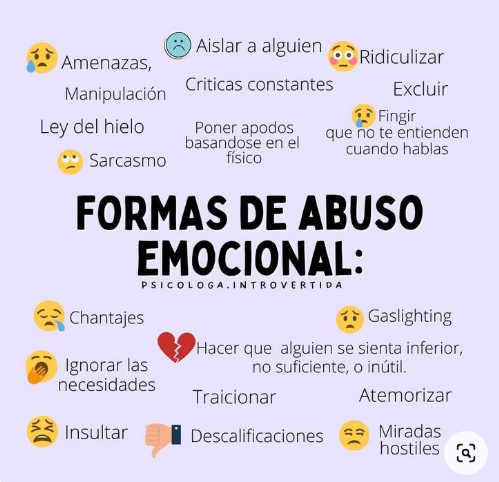 Violencia emocional, también conocida como abuso mental o psicológico, puede darse en una multitud de formas: humillación, marginación, amenaza, rechazo, indiferencia. #MadresProtectoras luchan, la justicia no escucha.@Irunecostumero @PrefasiSandra @milaparadas1 @Paloma75839501.