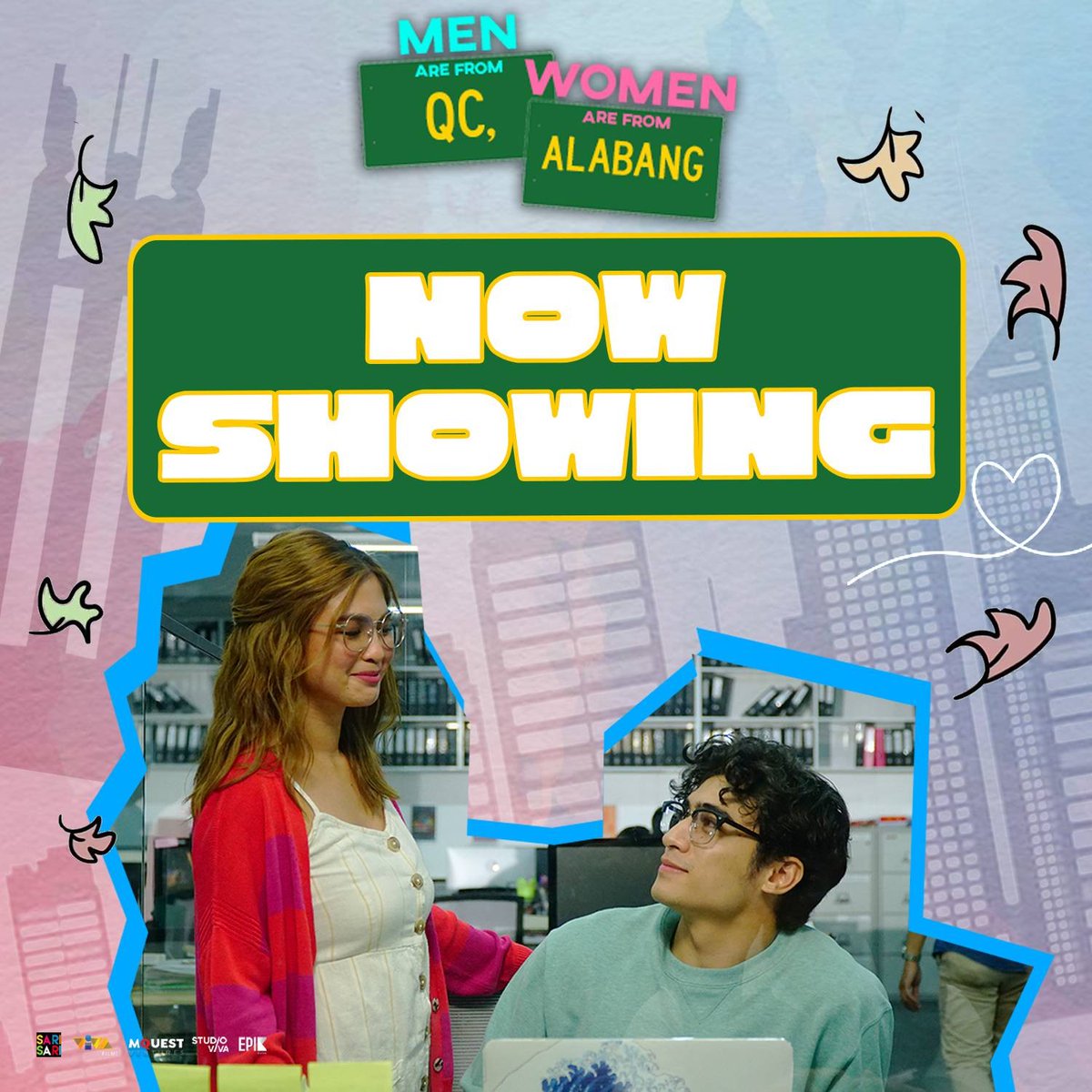 EXPERIENCE THE KIND OF LOVE NA G MAG-KOMYUT FOR YOU! 'Men Are From QC, Women Are From Alabang' NOW SHOWING IN CINEMAS NATIONWIDE! Starring #HeavenPeralejo and #MarcoGallo Directed by Gino M. Santos. Based on the best-selling book by Stanley Chi! #MarVen #QCAlabang