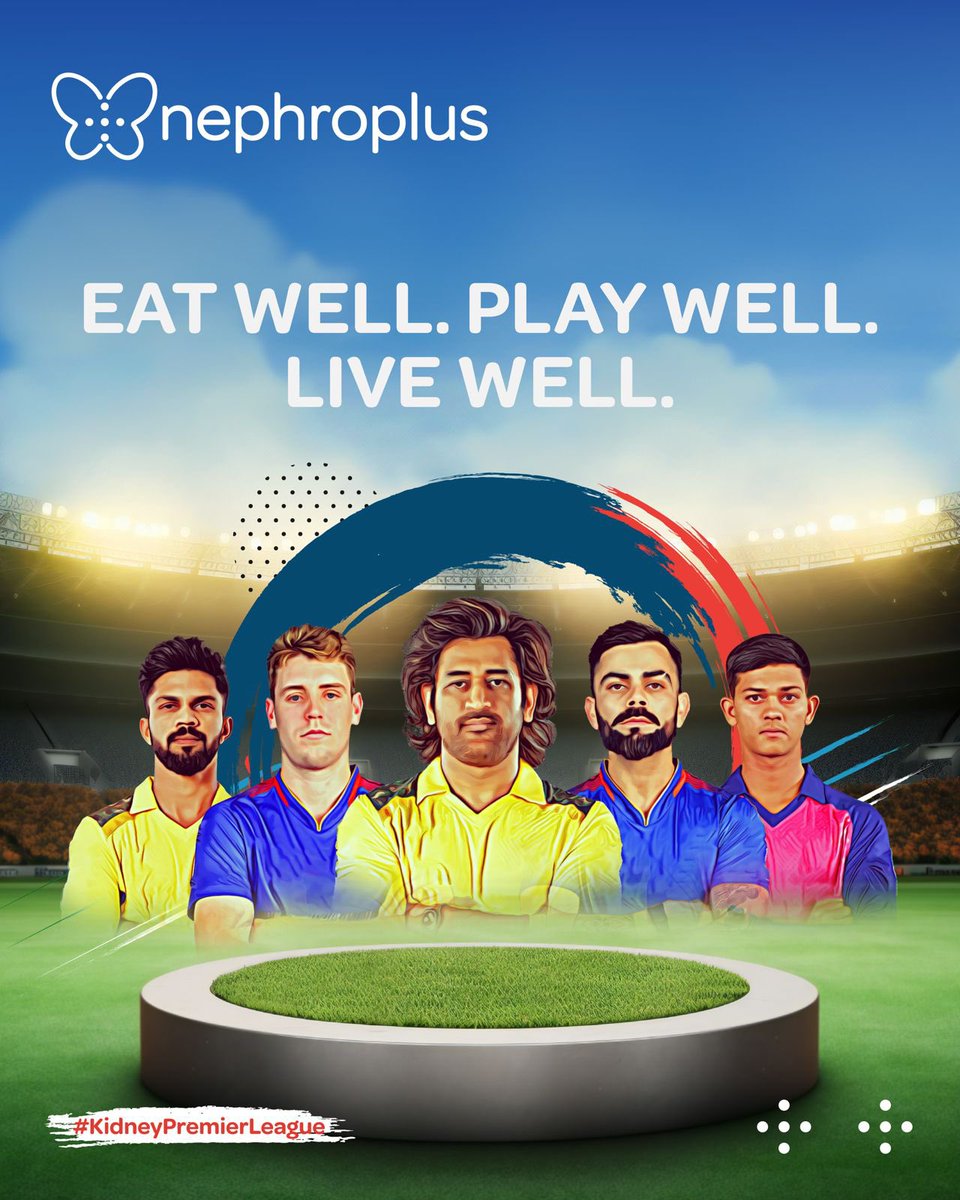 The cricket season is upon us! Like cricketers, dialysis patients too must remain mindful of their diet. In fact, your favourite players might have more in common with renal- friendly foods than you think! Stay tuned as we make your diet planning easy with #KidneyPremierLeague!