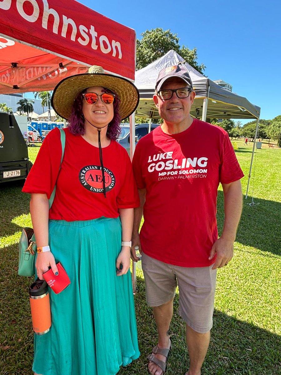 Massive turnout for #MayDay2024 in Darwin. The Territory’s union movement fights for improved pay, conditions and safe work places for all Territory workers.
