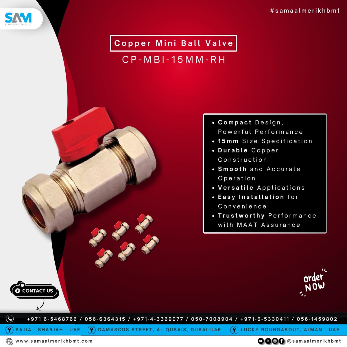 Upgrade your fluid control systems with the precision and reliability of MAAT Copper Mini Ball Valve.  #fluidcontrol #ballvalve #precisionengineering #copperconstruction #MAAT #versatileapplications #easyinstallation #reliableperformance