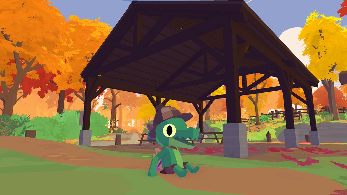 you need to play @LilGatorGame.
he's just a lil guy and I named him chompy.