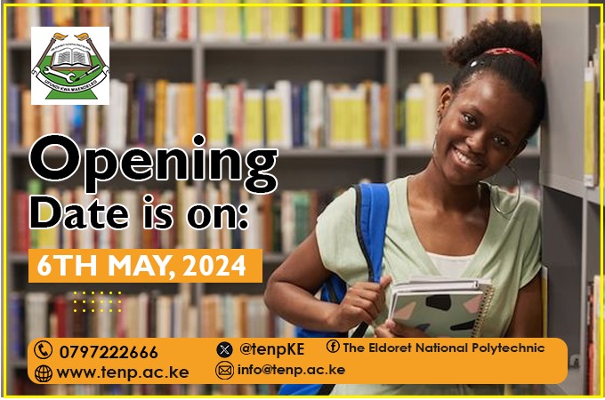 tenpKE's tweet image. All Roads Leads to The Eldoret National Polytechnic, While travelling please be safe.
#MarkIamSafe
#Iamsafe 
#AdmissionsOpen