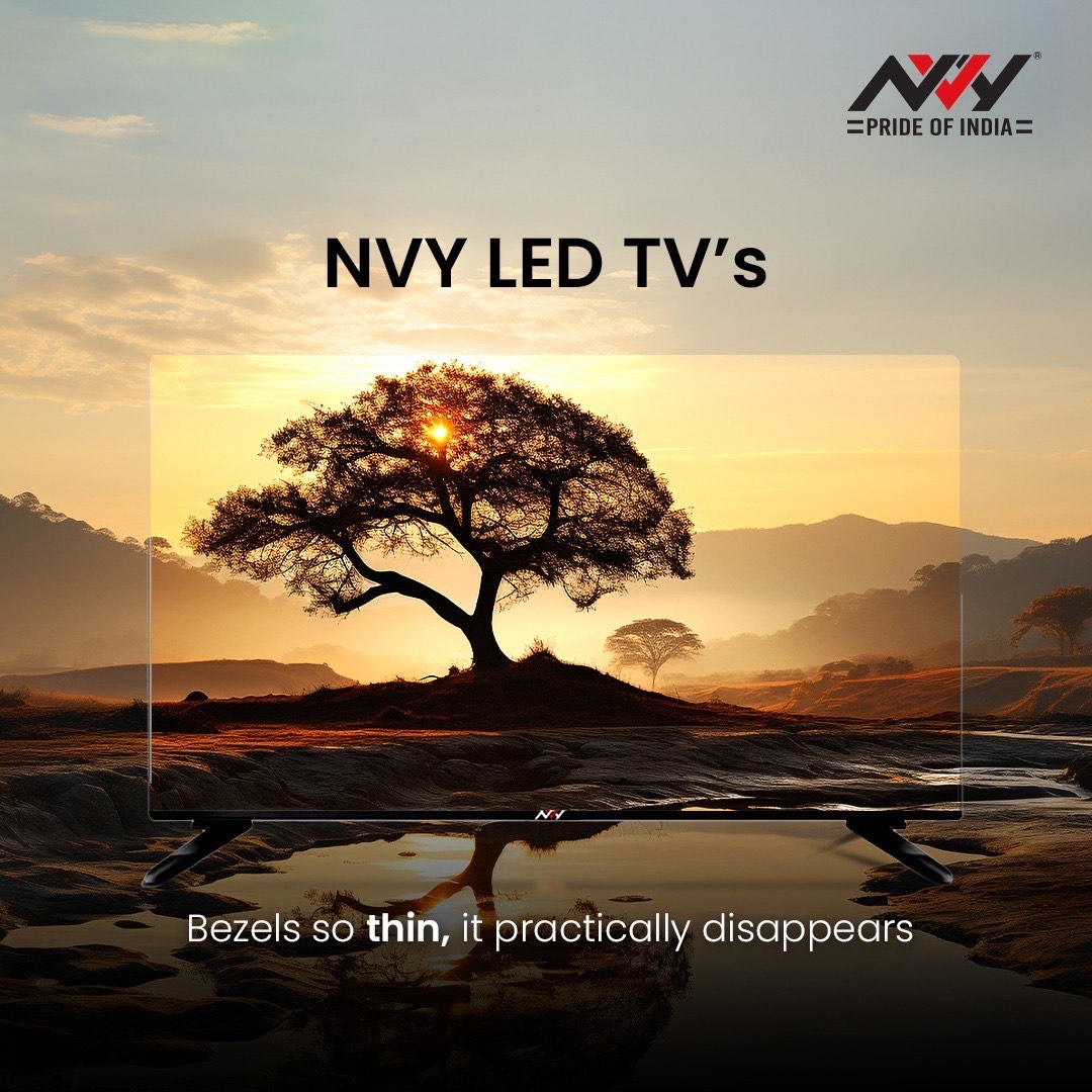 Bezels so thin, they're out of this world. TVs designed for the future of entertainment.📺

#thinbezel #bezel #NVYTV #SmartTV