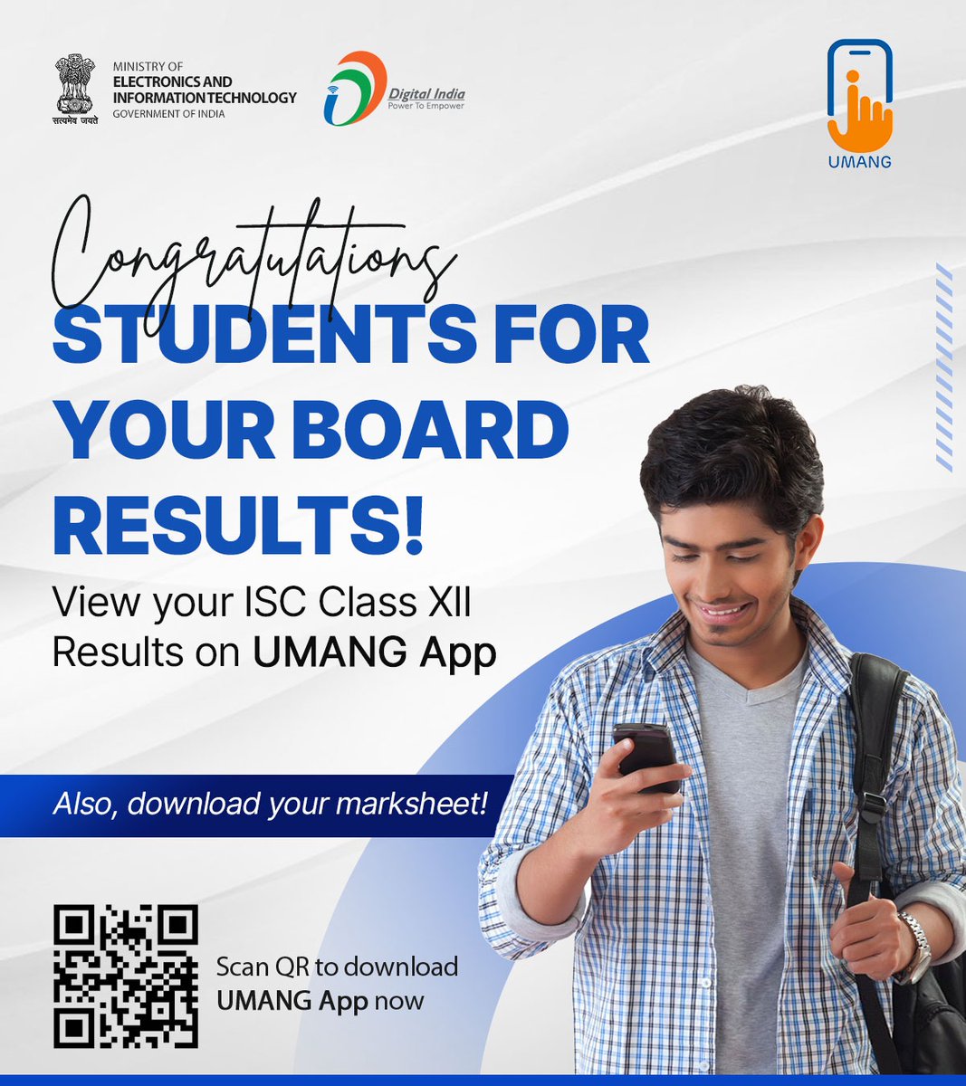 ✨CISCE Class XII students, check your results now on #DigiLocker or #UMANGapp. All the best! DigiLocker: results.digilocker.gov.in UMANG: web.umang.gov.in #DigitalIndia @digilocker_ind @UmangOfficial_