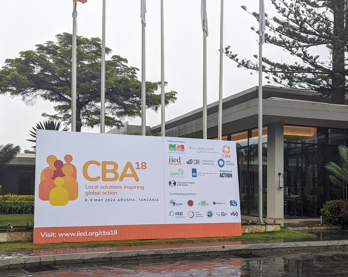Good morning from rainy Arusha, Tanzania! We're here with 300+ delegates from more than 50 countries for four days of engaging discussion, learning and collaboration. Follow #CBA18 on Twitter and LinkedIn for updates!