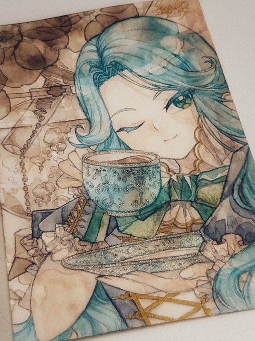 「holding cup」 illustration images(Latest｜RT&Fav:50)