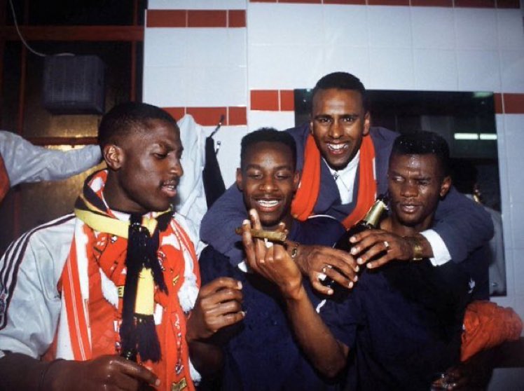 The N5 History (@then5news) on Twitter photo 6th May 1991: Super Kev, Mickey Thomas, Rocky and Paul Davis 🏆
<a href="/1kevincampbell/">Kevin Campbell</a> <a href="/MoniqueRocastle/">Monique Rocastle</a> <a href="/RyRocastle7/">Ryan Rocastle</a> <a href="/pauldavis_8/">Paul Davis</a> 6th May 1991: Super Kev, Mickey Thomas, Rocky and Paul Davis 🏆
<a href="/1kevincampbell/">Kevin Campbell</a> <a href="/MoniqueRocastle/">Monique Rocastle</a> <a href="/RyRocastle7/">Ryan Rocastle</a> <a href="/pauldavis_8/">Paul Davis</a>