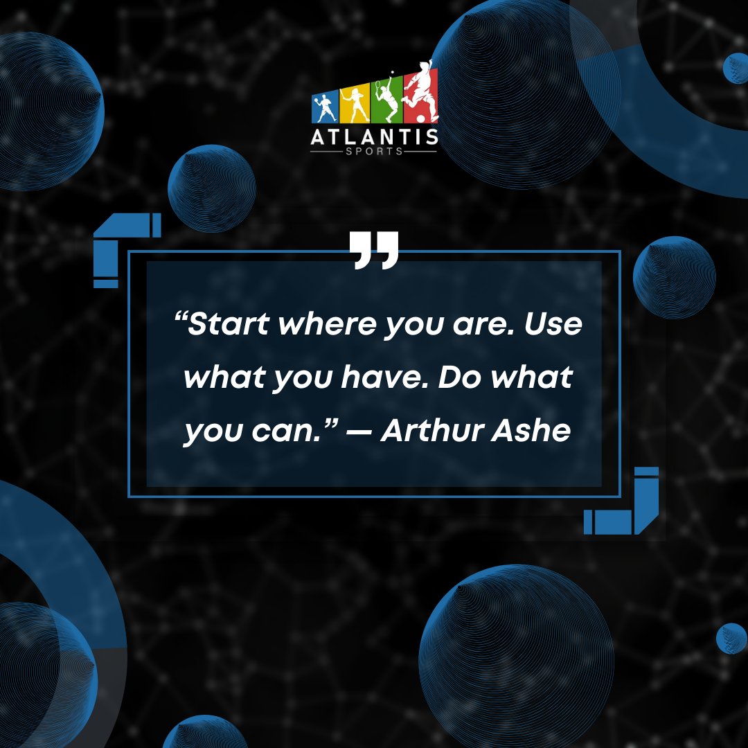 Start where you are. Use what you have. Do what you can 🌟 

#Motivation #ArthurAshe
#positivethoughts #positivemessage #positivity #mondaymood #mondaymotivation #Atlantissports