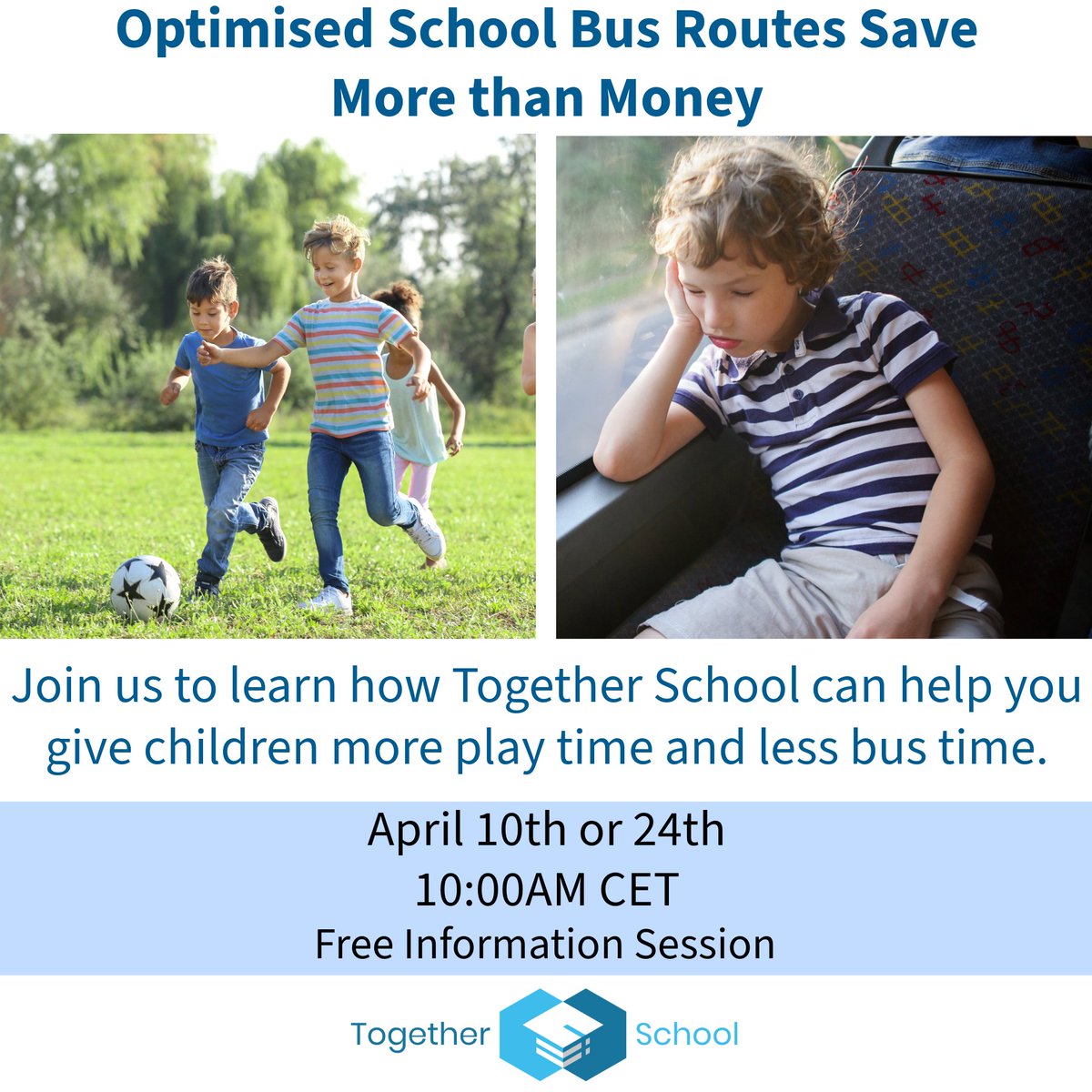 Did you know? Optimizing your school's bus routes can significantly improve students' punctuality and reduce transit times. Join our info session - zurl.co/IJ4v  #EducationalTechnology #InternationalSchools #SchoolTransport {SOCIAL_NETWORK}&utm_medium=Zoho+Social