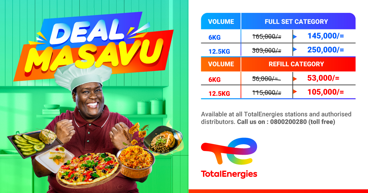 🔥🍲 Save time, money and effort by switching to TotalEnergies cooking gas. No more waiting for charcoal to heat up or dealing with messy ashes. Get delicious meals in minutes with our MASAVU discounted prices. #CleanCooking