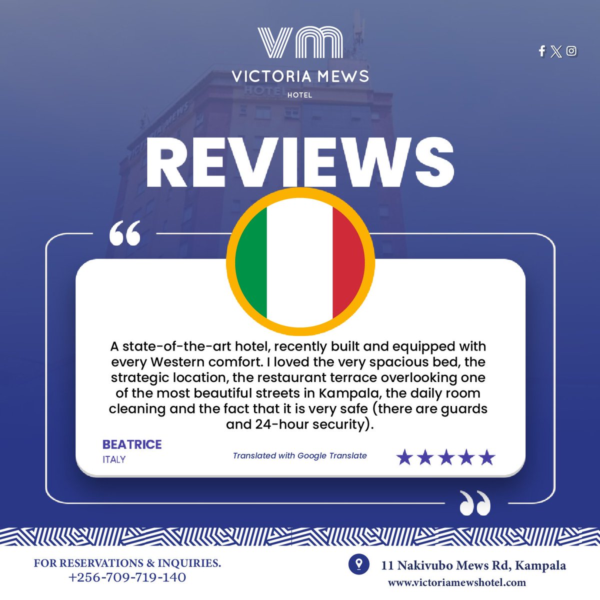Victoria Mews Hotel: Where every stay exceeds expectations. Read our rave reviews and discover why guests can't stop praising our hospitality! 

#VictoriaMewsHotel #GuestReviews #ExceedingExpectations